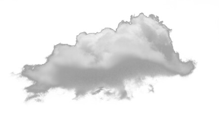 A single fluffy white cloud floats cutout on the background and texture.