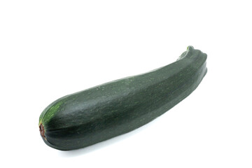 Fresh green zucchini isolated on white background
