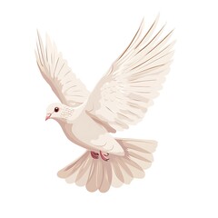 Obraz premium Majestic dove in flight against a bright backdrop image