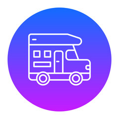 Fototapeta premium Camper Van Icon