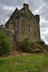 Eilean Donan Castle at low tide