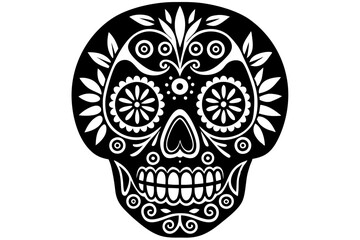 Fototapeta premium Skull (Calavera) Art: Mexican Day of the Dead and Cultural Decor