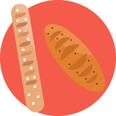 A rustic bread loaf, representing the essential comfort food enjoyed during Oktoberfest celebrations.