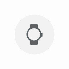 round wrist watch icon sign vector