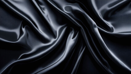 Obraz premium black satin fabric