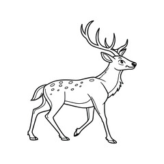 Fototapeta premium deer vector illustration