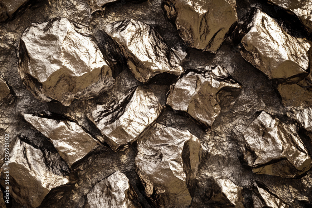 Poster lithium texture concept featuring raw mineral formations. generative ai