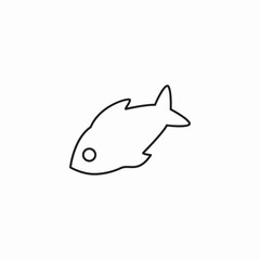 fish food icon sign vector