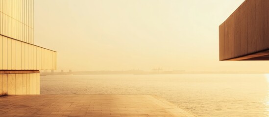 Modern Architecture by the Sea in golden light for design inspiration