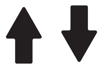 Up and down arrow. Up and down arrow vector design. symbol of black up and down arrow icons.