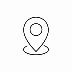 location area icon sign vector