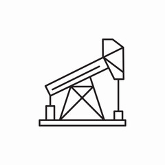 oil pump machines icon sign vector