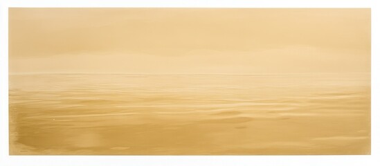 Golden Haze Over Water A Calm Ocean View With Atmospheric Lighting