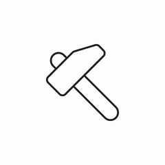 tool hammer icon sign vector