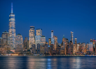 Obraz premium New York, USA: Manhattan skyscrapers view 