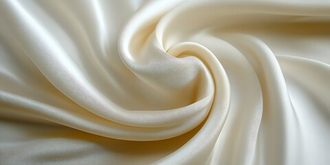 Obraz premium Cream Satin Fabric Texture