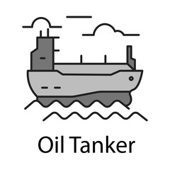 Obraz premium Oil Tanker – Ship Transporting Large Quantities of Crude Oil