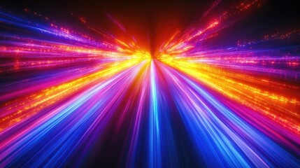 Vibrant Light Streaks Converge Dynamically