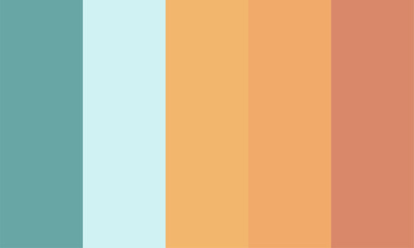 Five color palettes for coloring your designs.