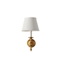 Elegant Antique Gold Wall light isolated png.
