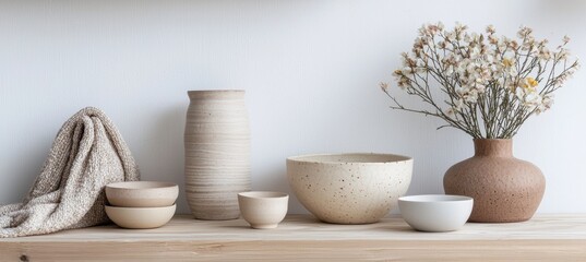 Handmade Ceramics and Textiles Display for Shopify Product Gallery and Print Design