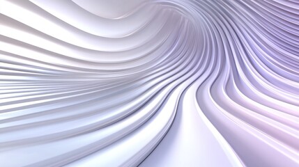 Obraz premium Abstract 3D waves of flowing pattern, white background. Good for presentations and wallpapers
