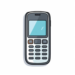 Classic Feature Phone: Vintage Mobile Communication Device with Retro Design & User-Friendly Keypad