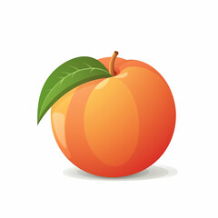 Vibrant Illustration of Sweet and Juicy Peache