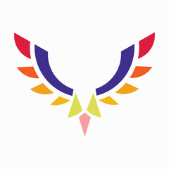 letter a gradient color logo