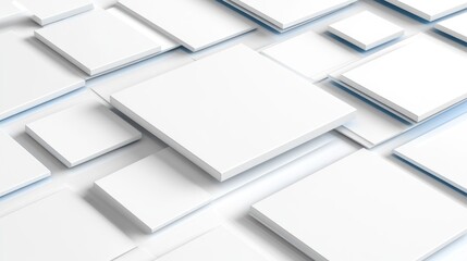 Abstract floating squares. Conceptual backdrop for graphics, designs or presentations