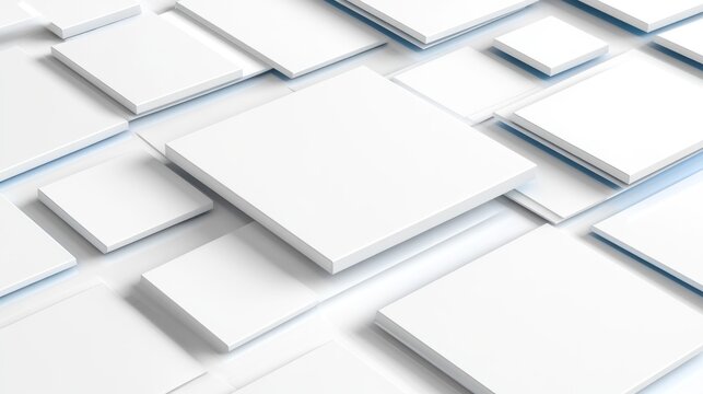 Abstract floating squares. Conceptual backdrop for graphics, designs or presentations