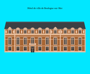 H&ocirc;tel de ville de Boulogne-sur-Mer, France