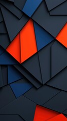 Abstract geometry colorful shapes creating a modern, artistic texture for background use