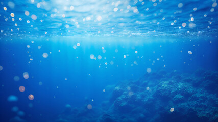 Obraz premium underwater world background