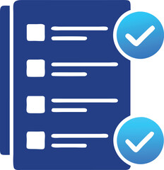 Obraz premium Check list, check mark, check item, check mark icon vector illustration