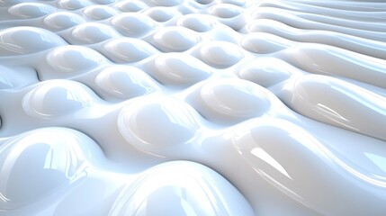 Abstract white undulating pattern. Background light reflecting. Use decoration