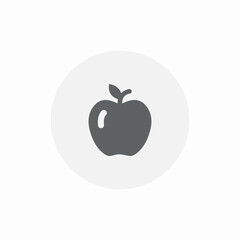 apple fruit icon sign vector