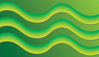 Green Wavy Zigzag Abstract Background Design