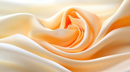 Obraz premium Beige, Soft, Silk Fabric Swirl. Use as background for design, fashion, and cosmetic concepts