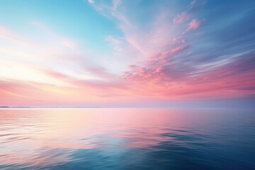 Obraz premium Blurry calm sea background backgrounds outdoors horizon.