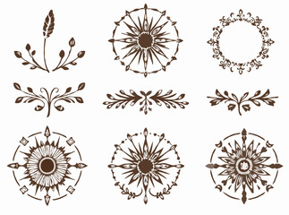 Artistic Handcrafted Vector Design Elements