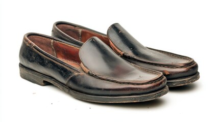 Vintage Brown Leather Loafers