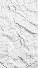Obraz premium Crumpled Paper Texture Wrinkled Blank Surface Abstract Design Neutral Tones Artistic Background Material