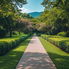 Fototapeta premium Landscape Pathway in Park