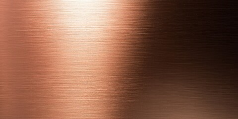 Gleaming Metallic Bronze Surface with Subtle Brushed Texture and Gradient Light Transition