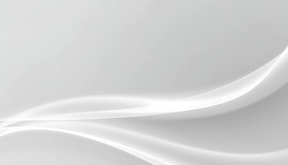 A sophisticated abstract background featuring flowing, layered wave patterns in shades of white and light gray. perfect for business presentations, finance, and tech industries.