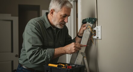 Title:

Engineer in uniform holding tablet near electrical control panel in industrial setting for maintenance