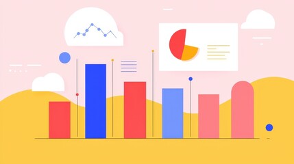 Data visualization trends remote work infographic digital environment aerial view business insights for better decision making