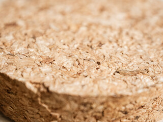 Cork wood background with natural texture and warm color, perfect for creating a cozy atmosphere.