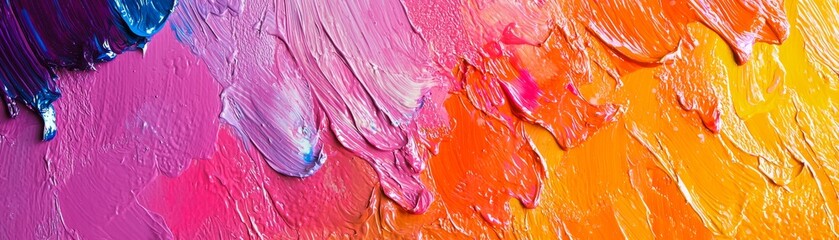 Obraz premium Vibrant abstract painting in a studio colorful art creative environment close-up view artistic expression